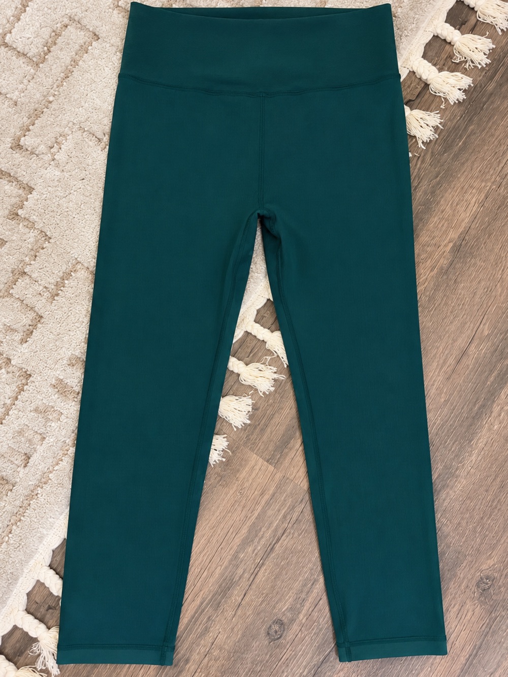 PINK Victoria's Secret Deep Teal HUNTER GREEN High-Rise Leggings XS